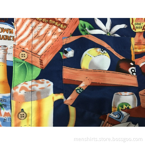 2020 New design Polyester printing hawaii shirt